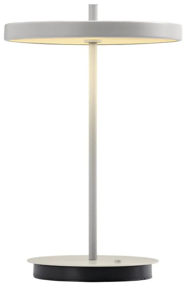 Lampada da tavolo LED grigio chiaro in metallo con paralume in metallo (altezza totale 31 cm) Asteria Move – UMAGE