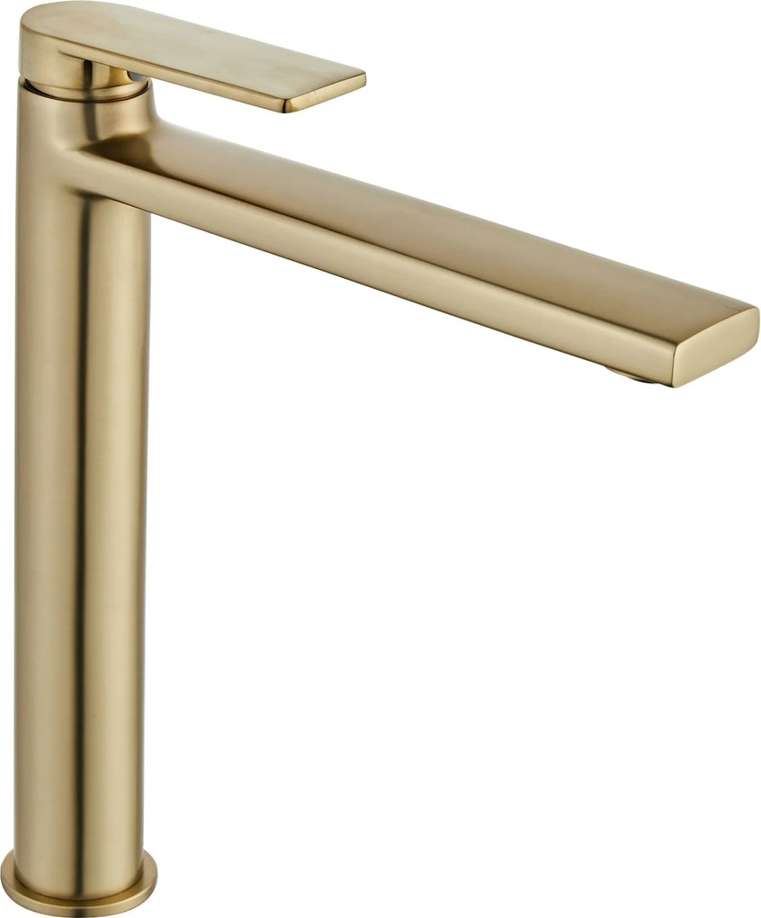Rubinetto da lavabo Rea Verso Brush Gold high