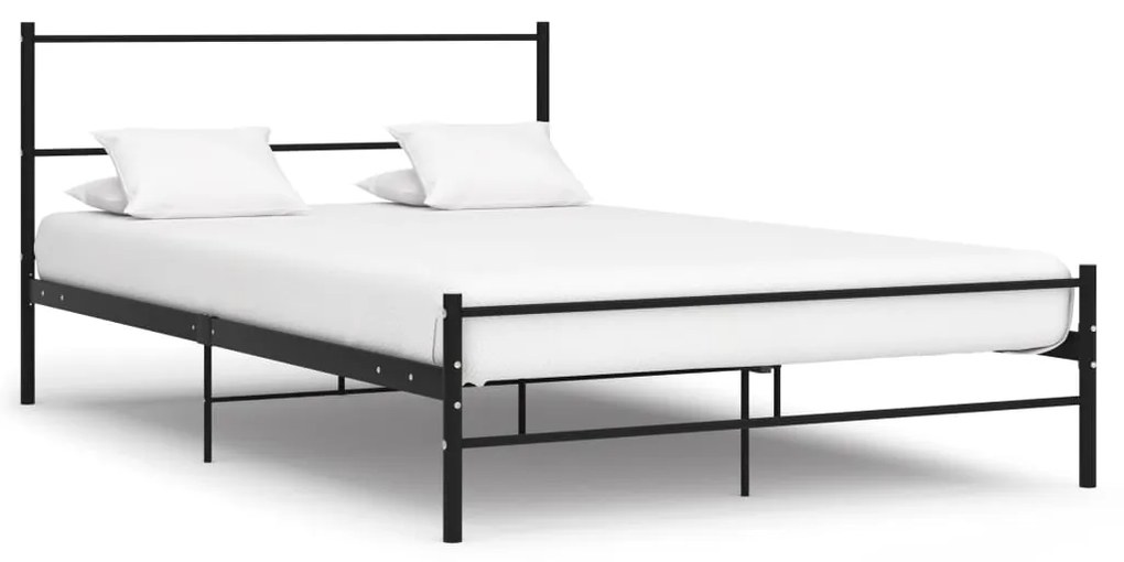 Giroletto nero in metallo 160x200 cm