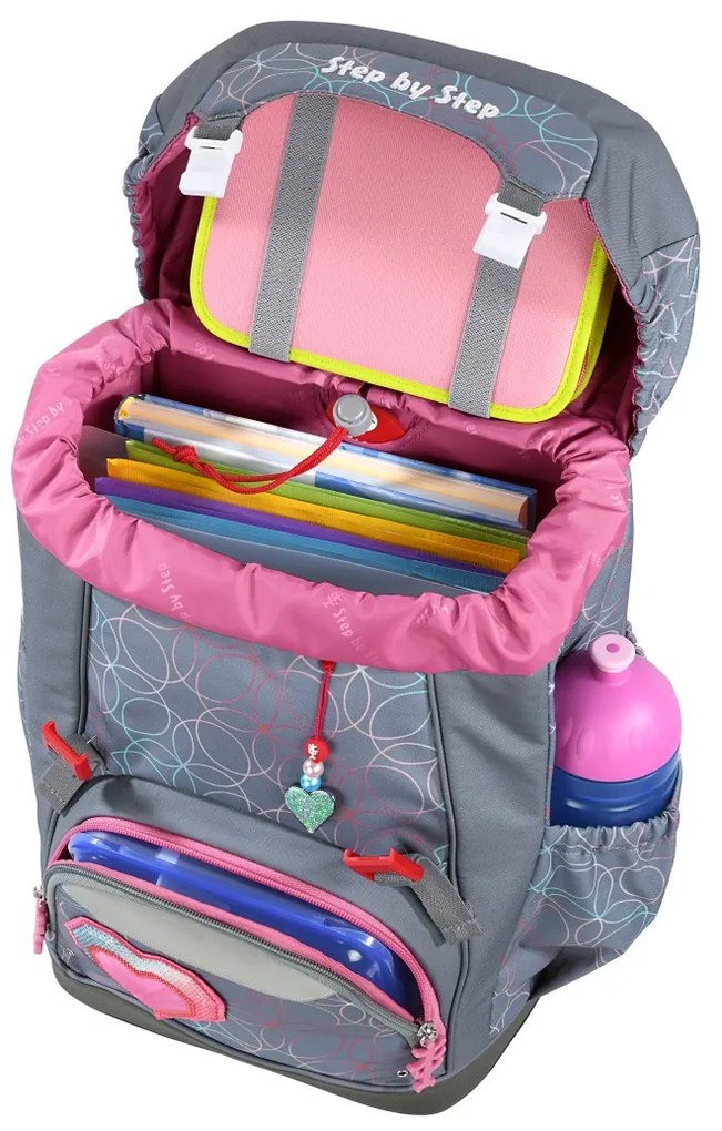 Zaino scuola Step by Step GRADE Glitter Heart Hazle