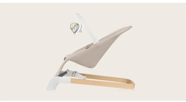 Lionelo - Dondolo per bambini LILAC beige