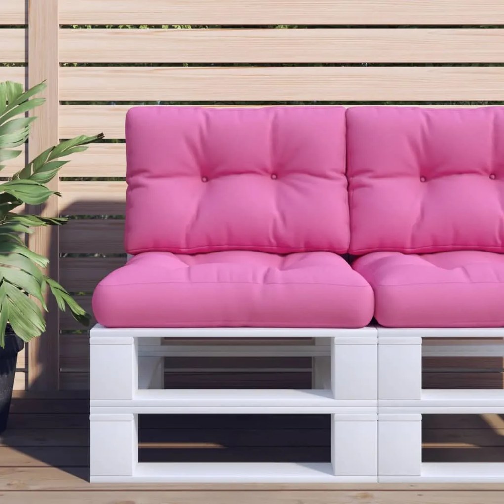Cuscino Per Pallet Rosa 50x40x12 Cm Tessuto /