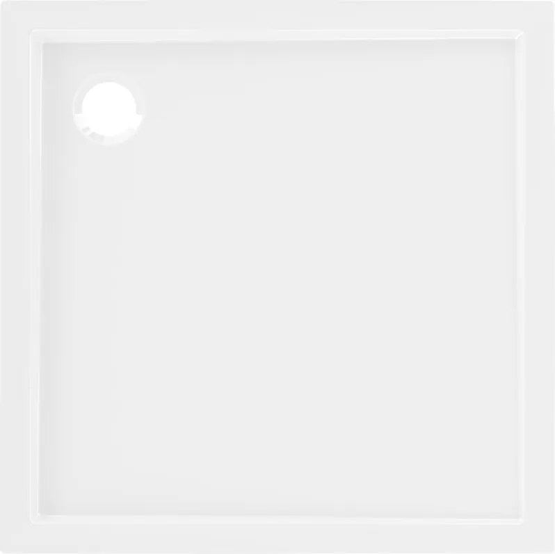 Mexen Flow piatto doccia quadrato slim 95 x 95 cm, bianco lucido - 46S109595