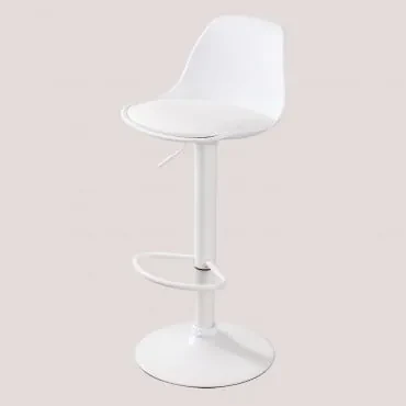 Sgabello Slad bianco alto 65 cm