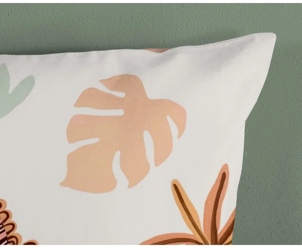 Set copripiumino e federa da bambini marrone/beige in cotone per culla 100x135 cm Dino – Good Morning