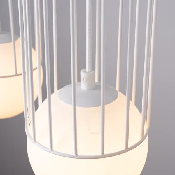 Sollux SL.1333 - Lampadario a sospensione con filo BRINA 3xG9/8W/230V bianco