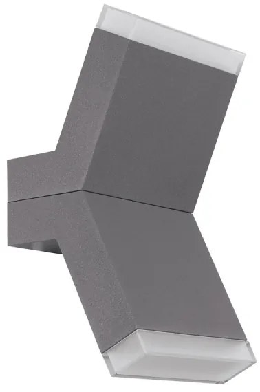 Eglo 96706 - Applique a LED CANTZO 2xLED/4W/230V grigio