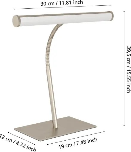 Eglo 901982 - Lampada da tavolo LED dimmerabile RICCIONE LED/5W/230V 2700/4000/6500K cromo