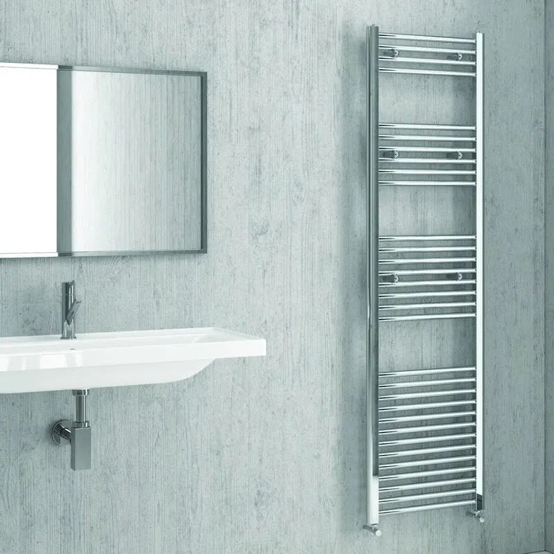 Kamalu - radiatore bagno cromo 1720x450mm modello kam-382c