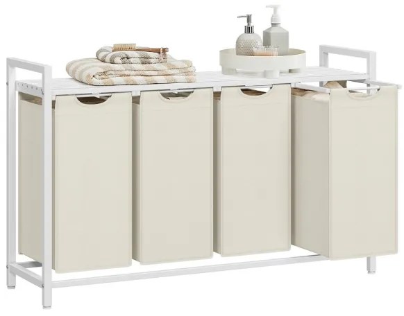 Cesto portabiancheria REX bianco