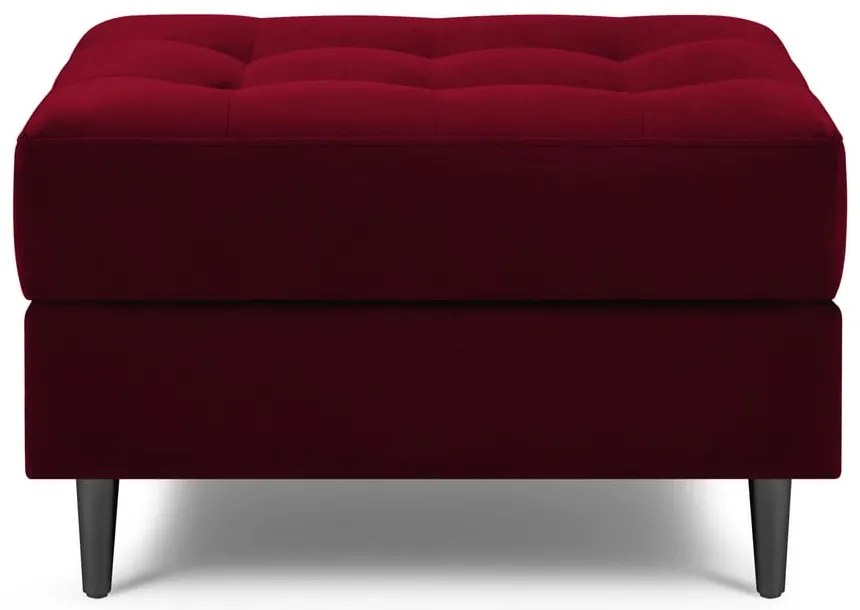 Poggiapiedi in velluto rosso Santo - Milo Casa