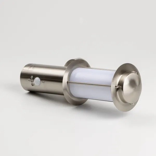 Applique LED da esterno con sensore di movimento 1xE27/4,9W/230V IP44 cromo opaco