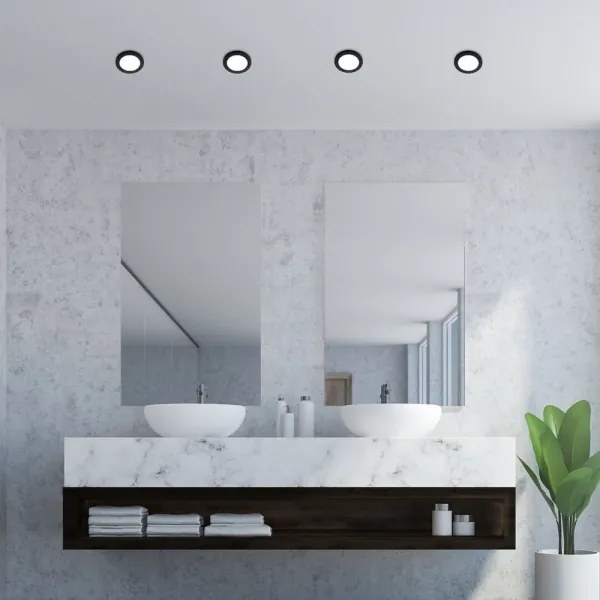 Rabalux 5274 - Lampada da incasso a LED per bagno COCO LED/3W/230V IP44 nero