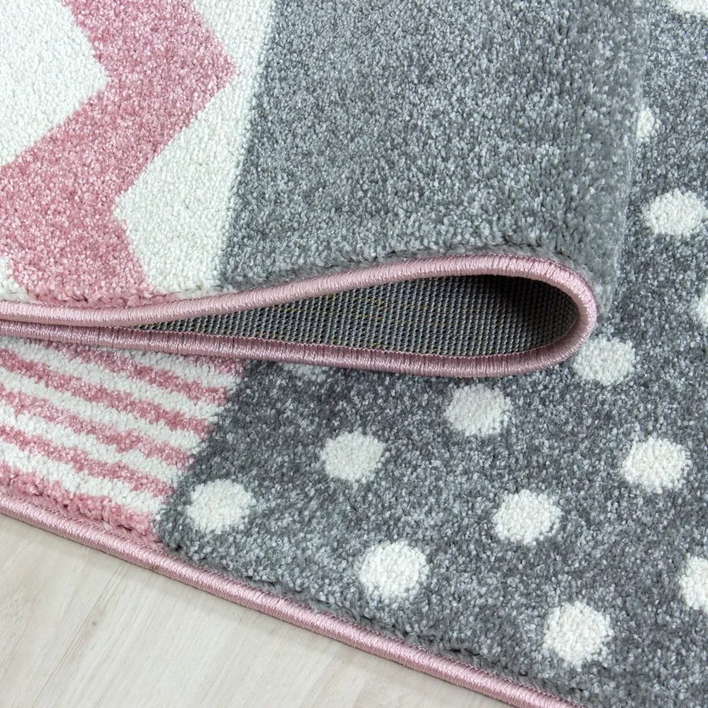 Tappeto per bambini rosa e grigio 160x230 cm Kids - Ayyildiz Carpets