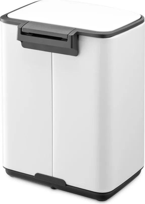 Cestino per la spazzatura bianco in acciaio con pedale 4 l Bo – Brabantia