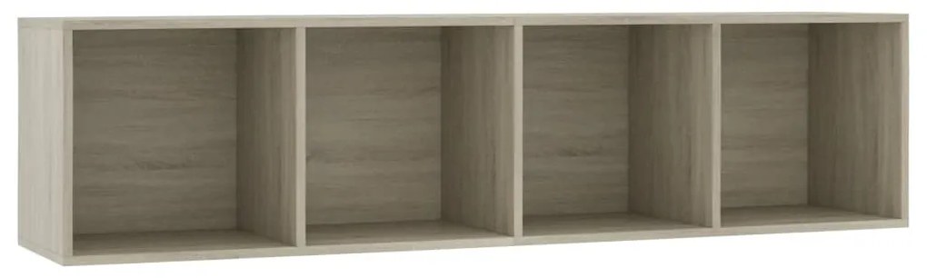 Libreria/mobile tv rovere sonoma 143x30x36 cm