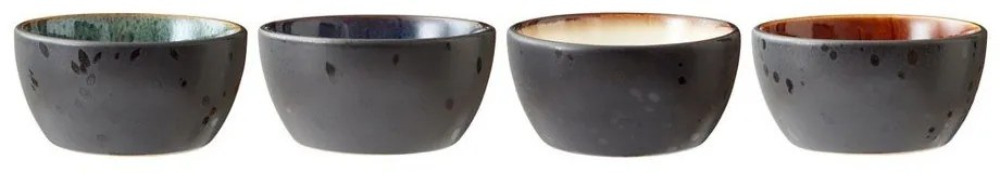 Ciotoline in set da portata nere in ceramica 4 pz 200 ml Gastro Black/Mix – Bitz