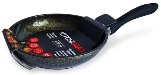 Padella alta KITCHISIMO 20 cm, nera