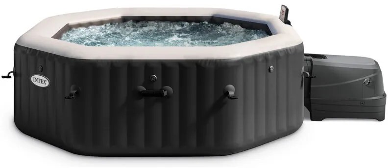 Intex - piscina idromassaggio gonfiabile 'pure spa jet bubble deluxe' nero 6 persone 211x211x71 cm - cod. 28462