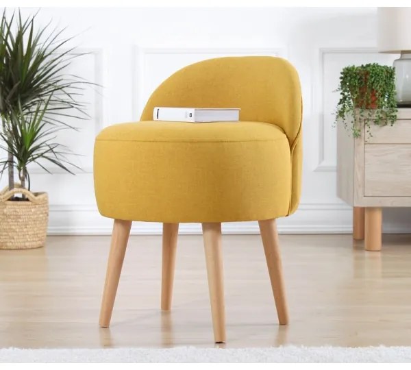 Poltroncina per bambini NIKI, diametro 46 cm, gialla