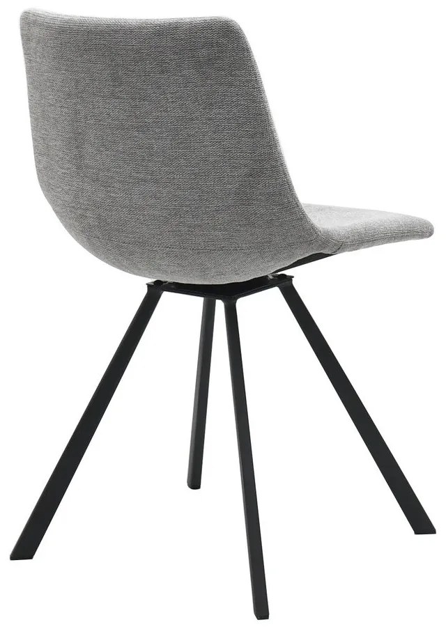 Sedia da pranzo grigio chiaro Yukon - Unique Furniture