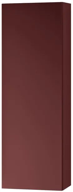 Pensile bagno Brera laccato opaco rosso jaipur, 1 anta apertura da sinistra P 17 x L 30 x H 90 cm