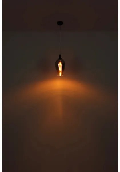 Globo 15552H3 - Lampadario a sospensione con filo LAVUS 1xE27/60W/230V diametro 18 cm nero