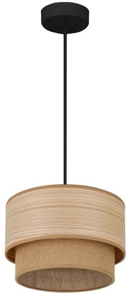 Brilagi - Lampadario Montana Boho 1xE27/15W/230V Ø 25 cm marrone/nero