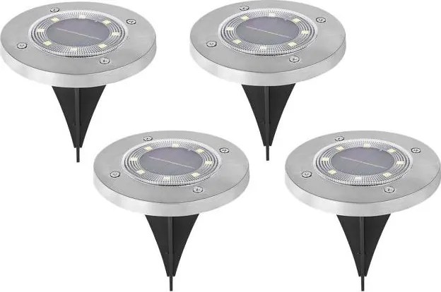 Set da 4 lampade solari a LED con sensore CLAVO LED/1xAAA 4000K IP44 300 mAh