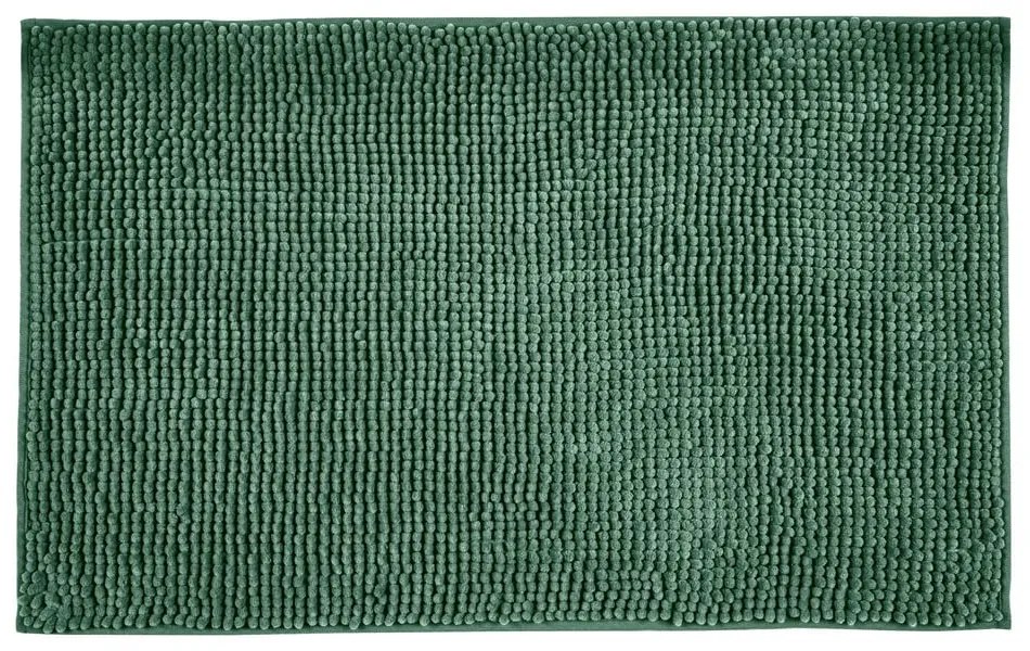 Tappetino da bagno in tessuto verde scuro 50x80 cm Chenille - Allstar