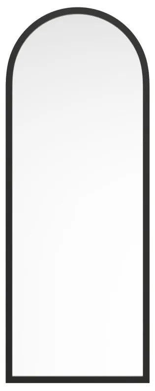 Grande specchio ad arco L. 65 x H. 170 cm in Legno di paulownia Nero - SHANGI