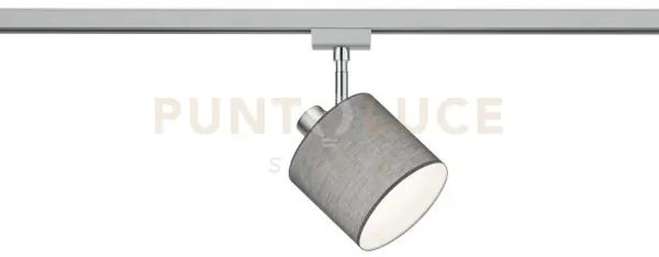 Duoline tommy spot orientabile paralume grigio d. 12cm per sistema ...