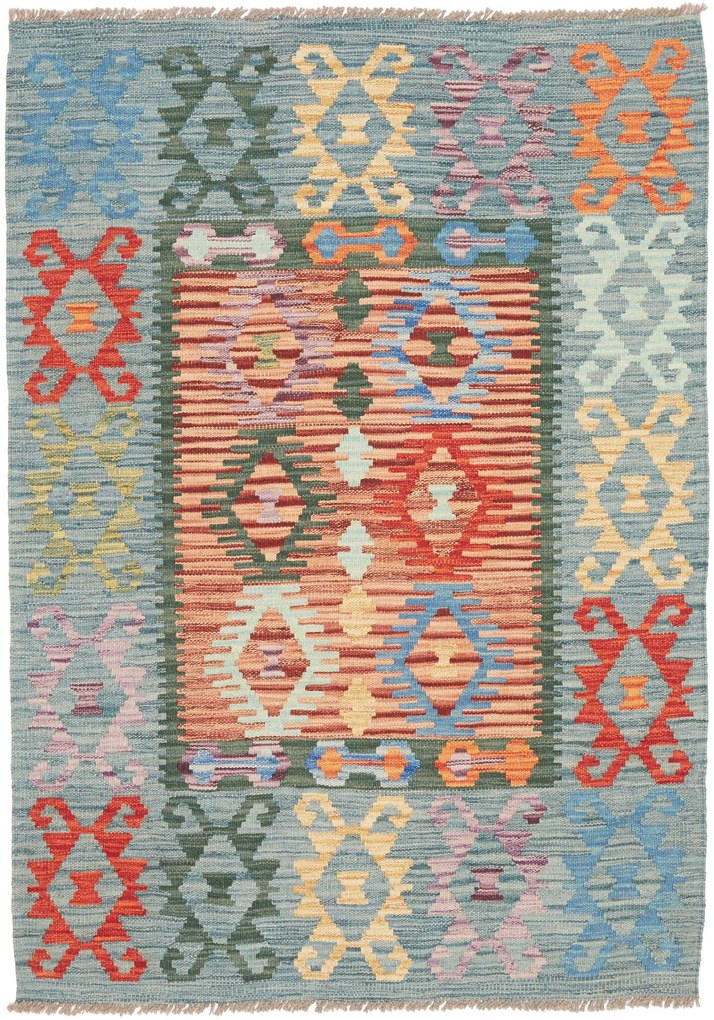 Kilim Tappeto 110x150 (Pakistan) Tessuto A Mano