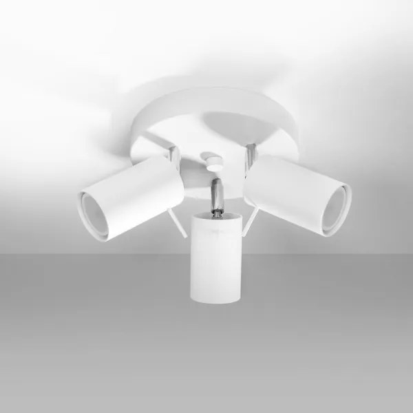 Sollux SL.1015 - Faretto RING 3xGU10/10W/230V bianco