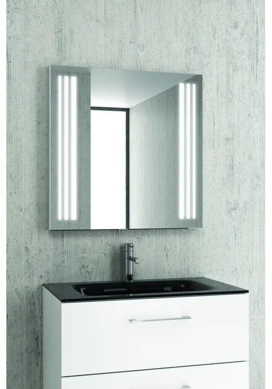 Kamalu - specchio bagno 75x75 illuminazione led nascosta modello kam-1391