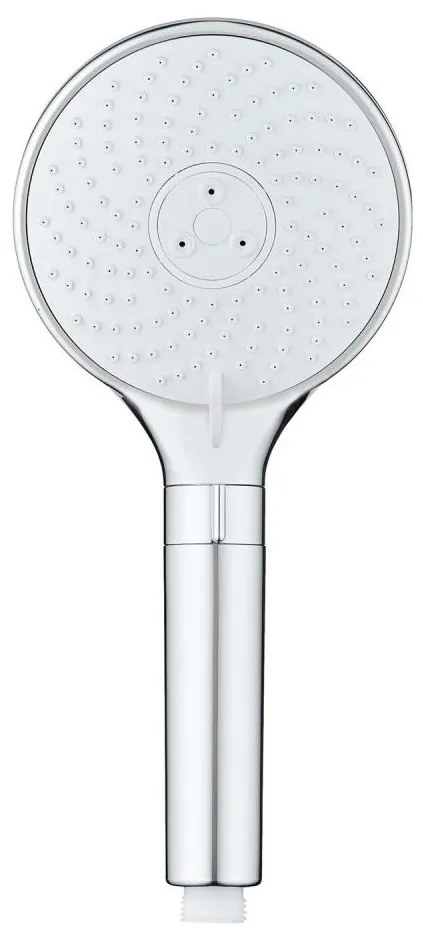 WENKO 26362100 - Soffione doccia WATERSAVING SYSTEM 12 x 12 cm, cromo lucido/bianco