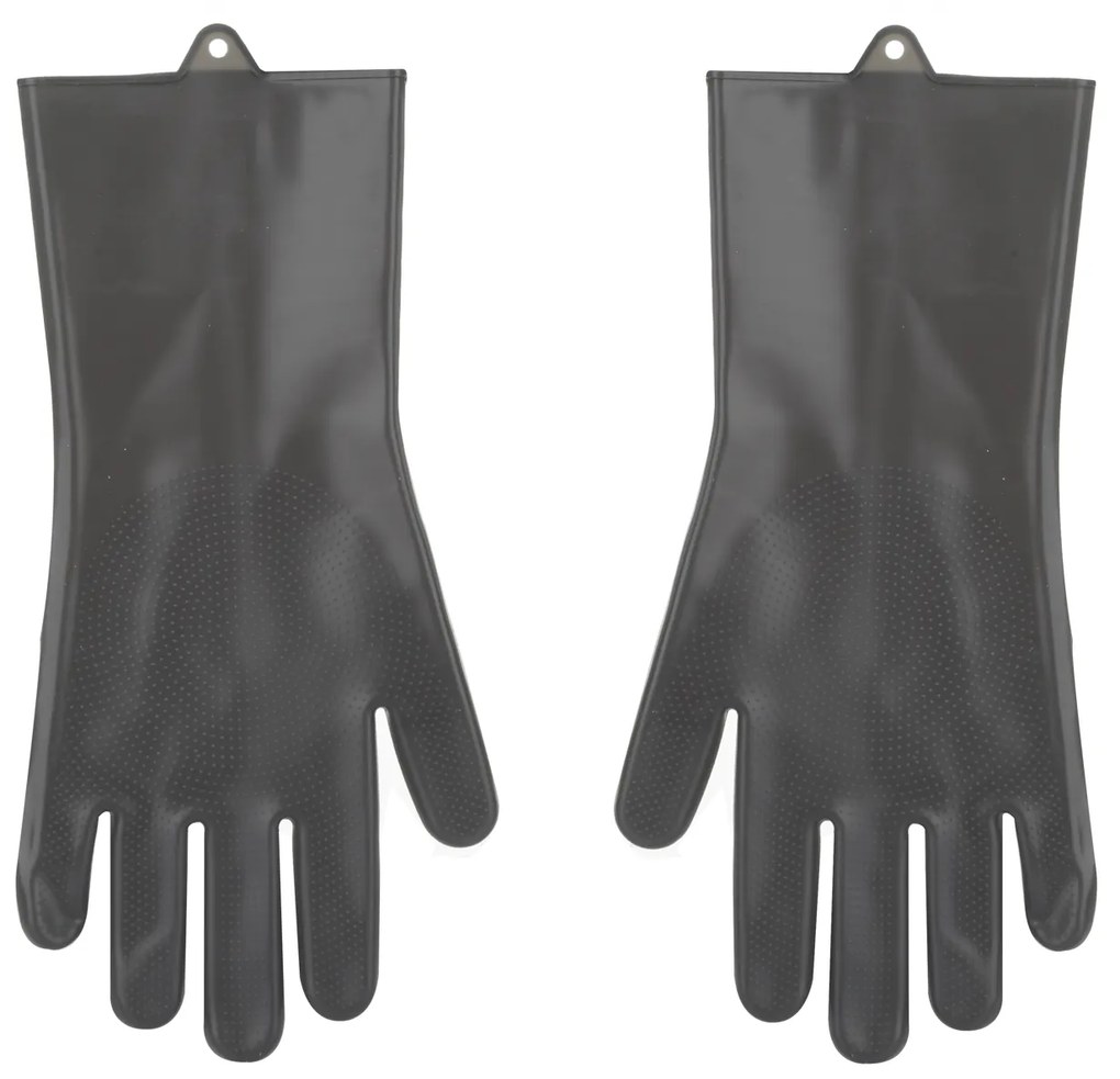 Guanti in silicone con setole