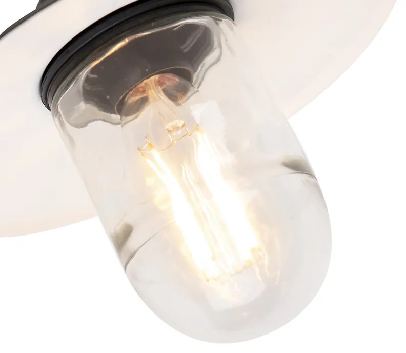 Lampada da parete per esterni nera IP44 - Monaco