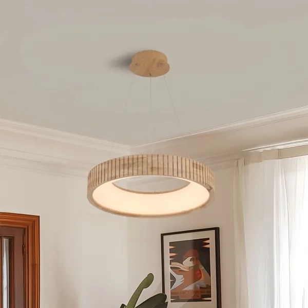 Brilagi - Lampadario LED a sospensione con cavo FALCON WOOD MODERN LED/30W/230V Ø 45 cm in legno