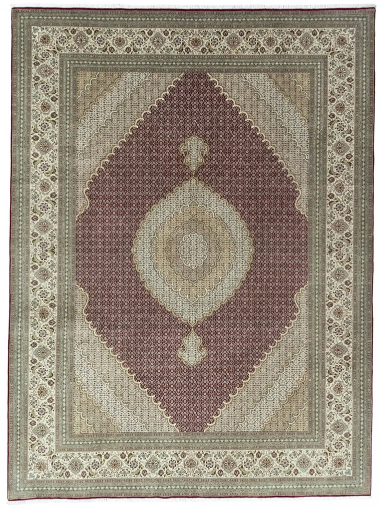 Tabriz Tappeto persiano 260x350 Rosso (Iran) Annodato A Mano