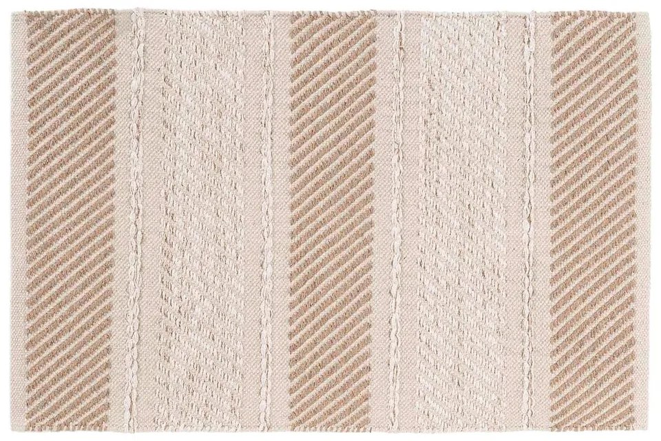 Tappeto lavabile crema 60x90 cm Silves - douceur d'intérieur