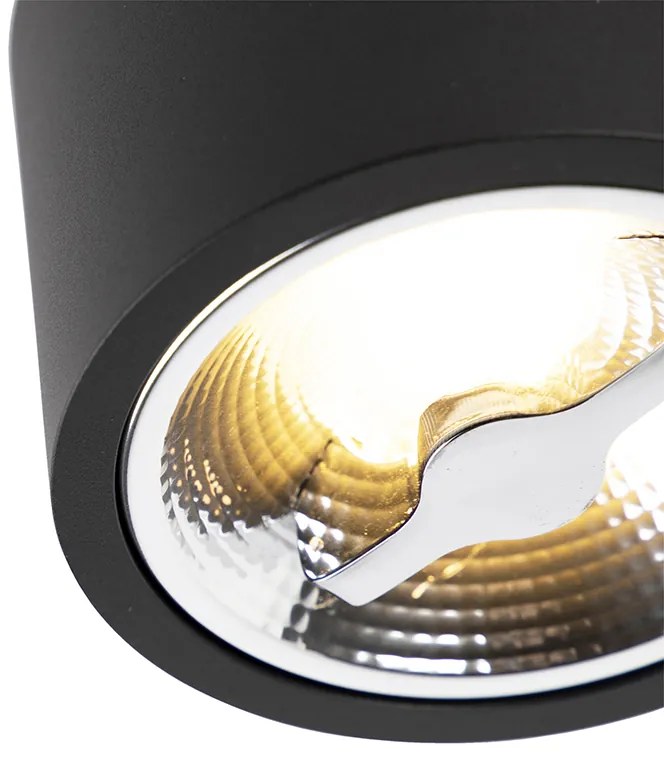 Faretto da soffitto moderno nero AR111 con LED incluso - Expert