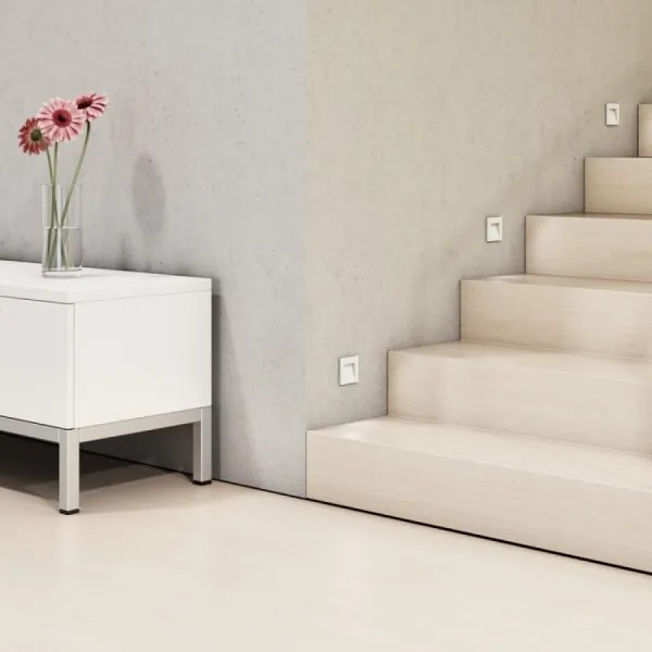 RED - R12013 - Lampada LED da esterno da incasso LED/3W/230V IP54 bianco