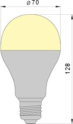 Lampadina LED LEDSTAR A70 E27/18W/230V 3000K