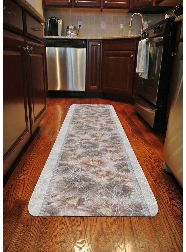 Runner beige lavabile 58x240 cm Blooming - Oyo Concept