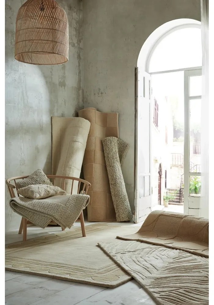 Tappeto in lana colore naturale 120x170 cm Lois - Flair Rugs