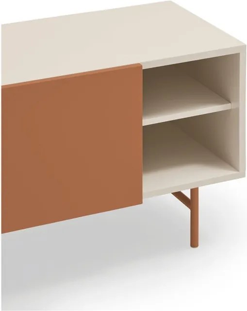 Tavolo TV in mattone/beige 180x56 cm Nube - Teulat