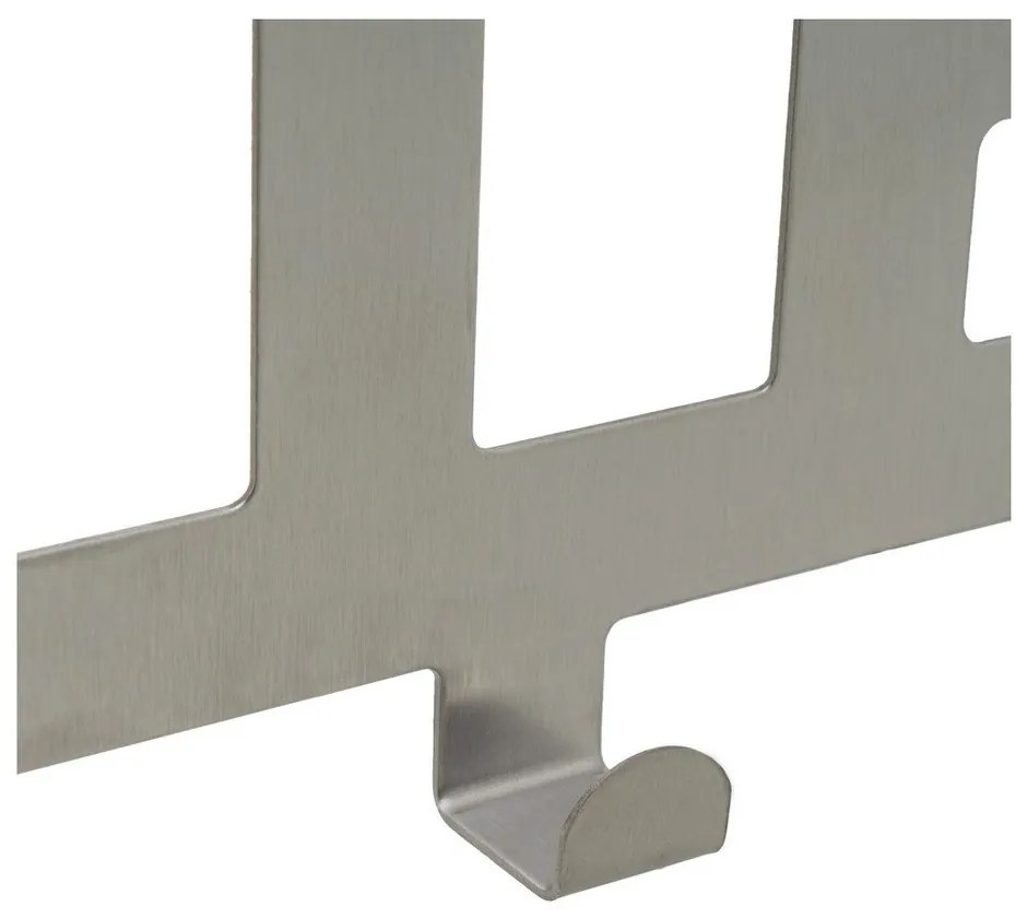 Appendiabiti in metallo argento opaco 32 cm Bath - Casa Selección