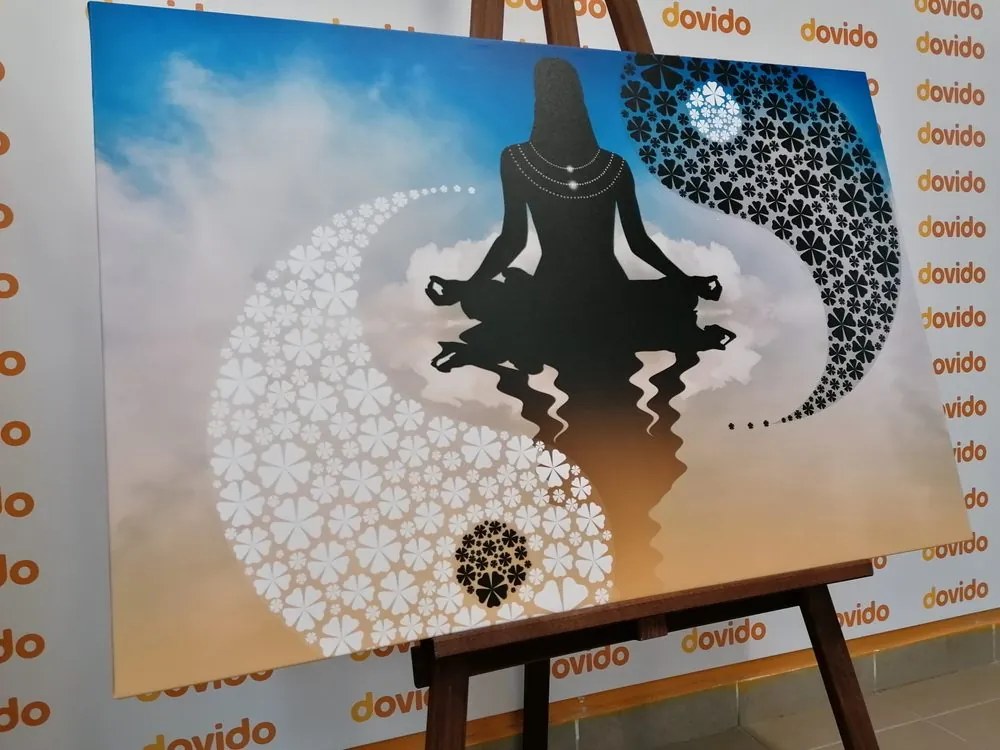 Quadro su tela – Yoga del Jin e Jang