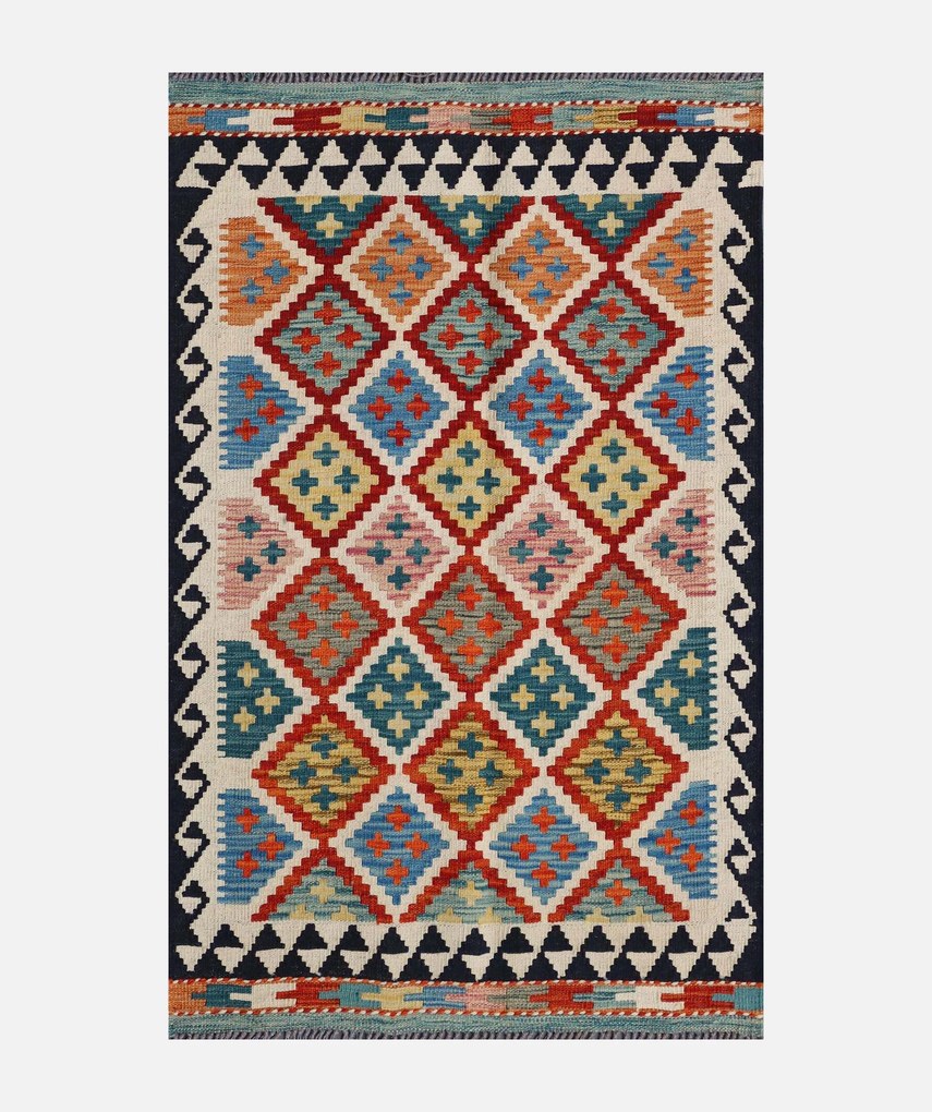 Kilim Tappeto 130x80 (Pakistan) Tessuto A Mano